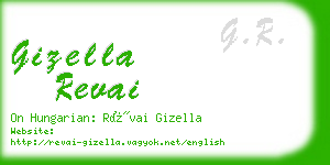 gizella revai business card